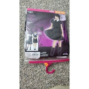 Fun World Gothic Girl Child Costume M 8-10 Wednesday Addams Style Dress